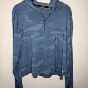 Spyder Active Blue Camo Activewear Hoodie